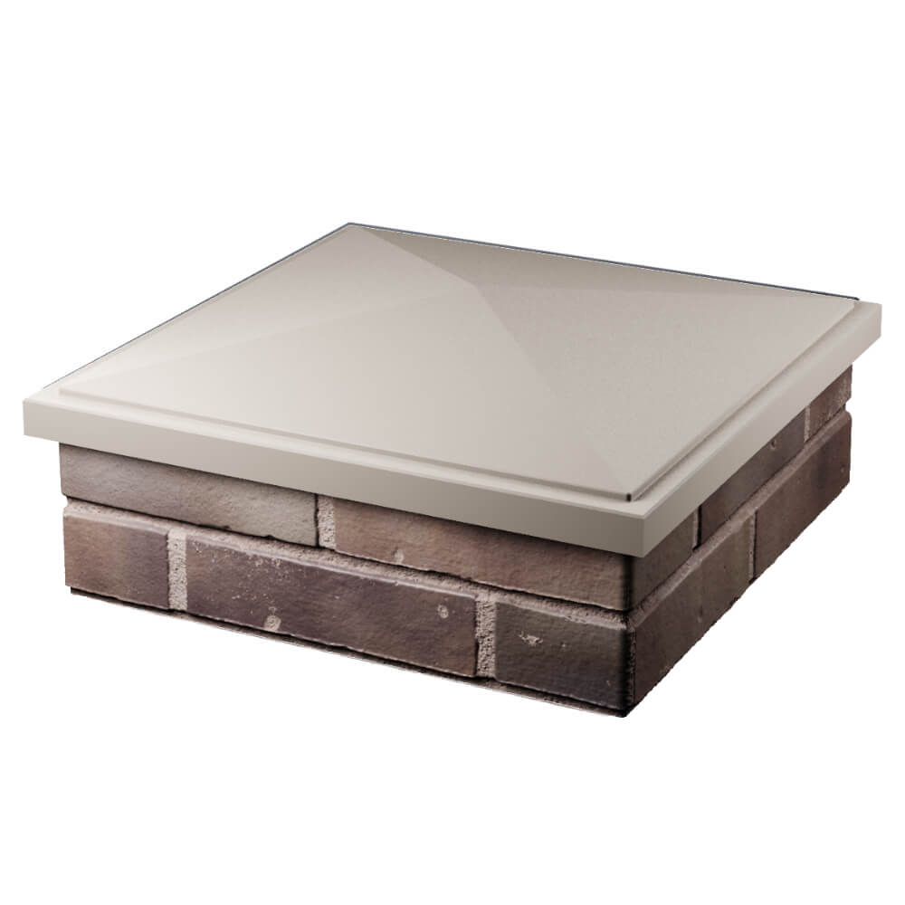 Колпак Zking БонаМоно Бежевый на столб 2х2 кирпича (515х515, 530х530мм) в Якутске фото