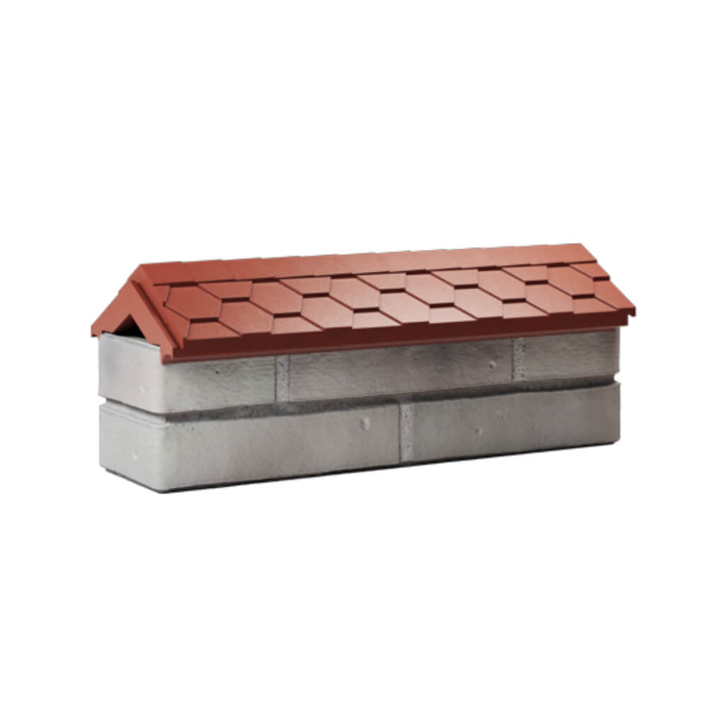 Парапет Zking Эверест Красный с посадкой на 0.5 кирпича (130мм) Якутск фото