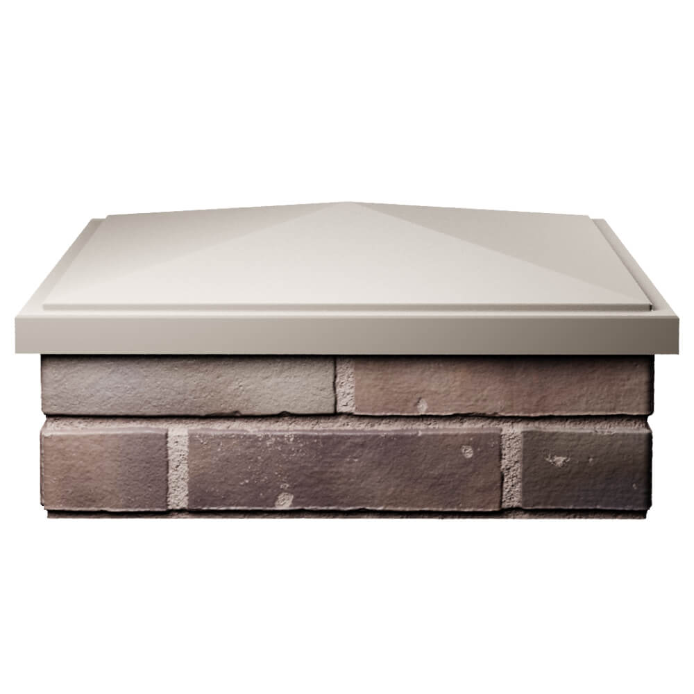 Колпак Zking БонаМоно Бежевый на столб 2х2 кирпича (515х515, 530х530мм) Якутск фото