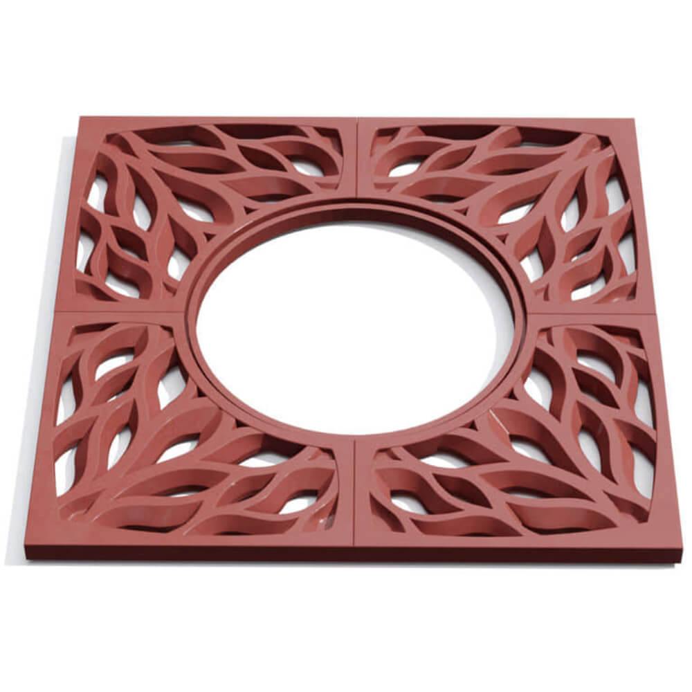 Приствольная решетка для дерева ZKING CRUST 1.2х1.2м Красная Якутск фото