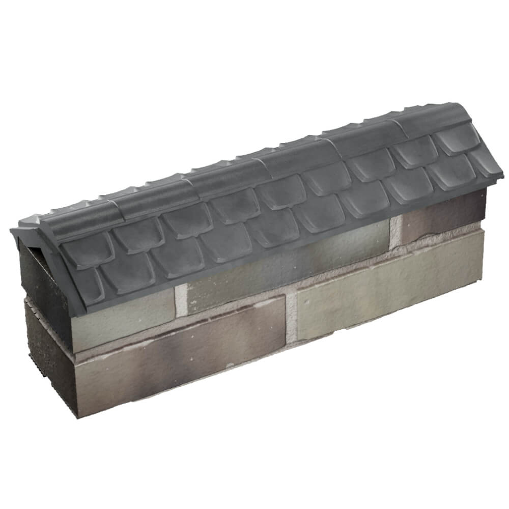 Парапет Zking Эльбрус Серый с посадкой на 0.5 кирпича (130мм) в Якутске фото