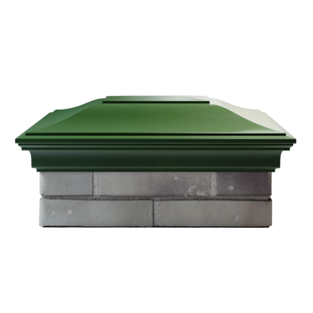 Колпак Zking Монблан Зеленый на столб 2х1.5 кирпича (515х385мм) в Якутске фото