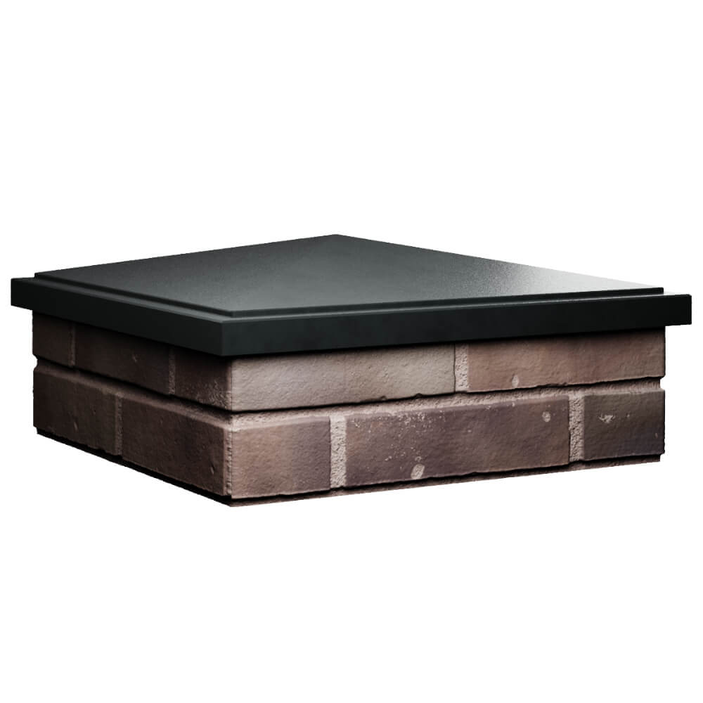 Колпак Zking БонаМоно Черный на столб 2х2 кирпича (515х515, 530х530мм) в Якутске фото