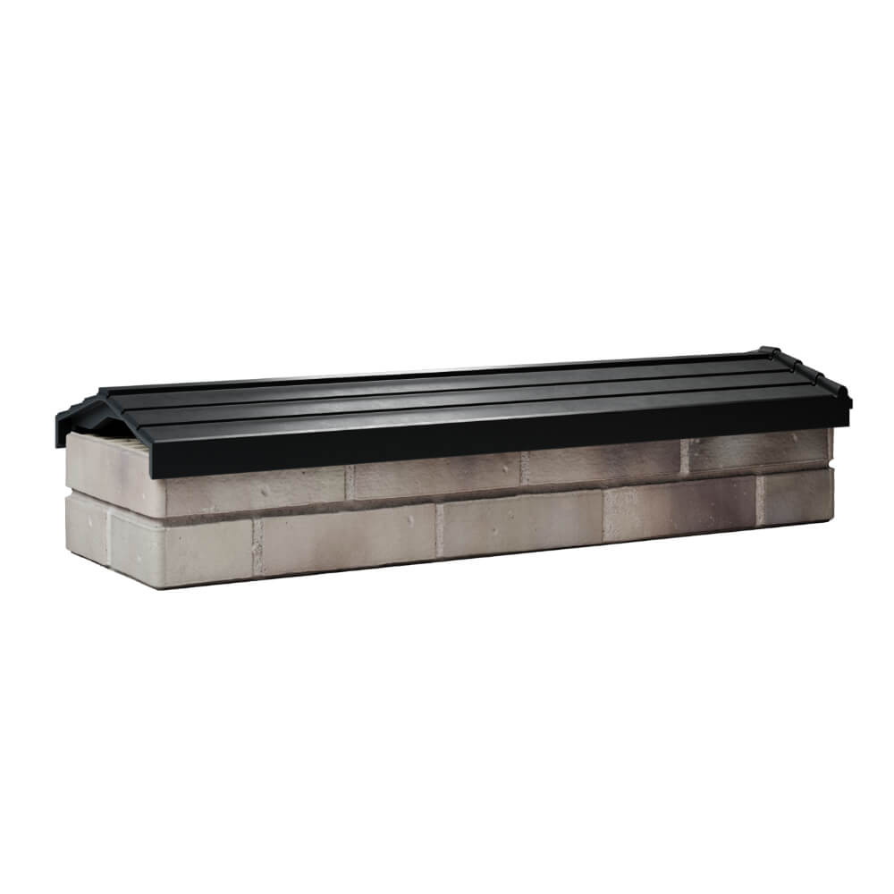 Парапет Zking Бона ХайТек Черный посадка на 0.5 кирпича (130мм) Якутск фото