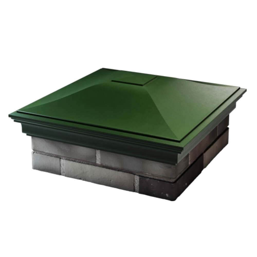 Колпак Zking Монблан Зеленый на столб 2х2 кирпича (515х515мм) в Якутске фото