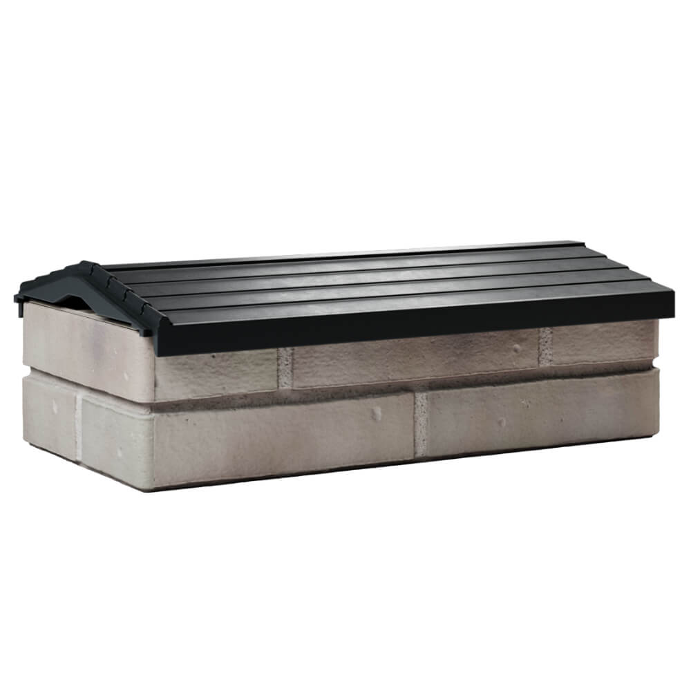 Парапет Zking Бона ХайТек Черный с посадкой на 1 кирпич (200/225/255мм) Якутск фото