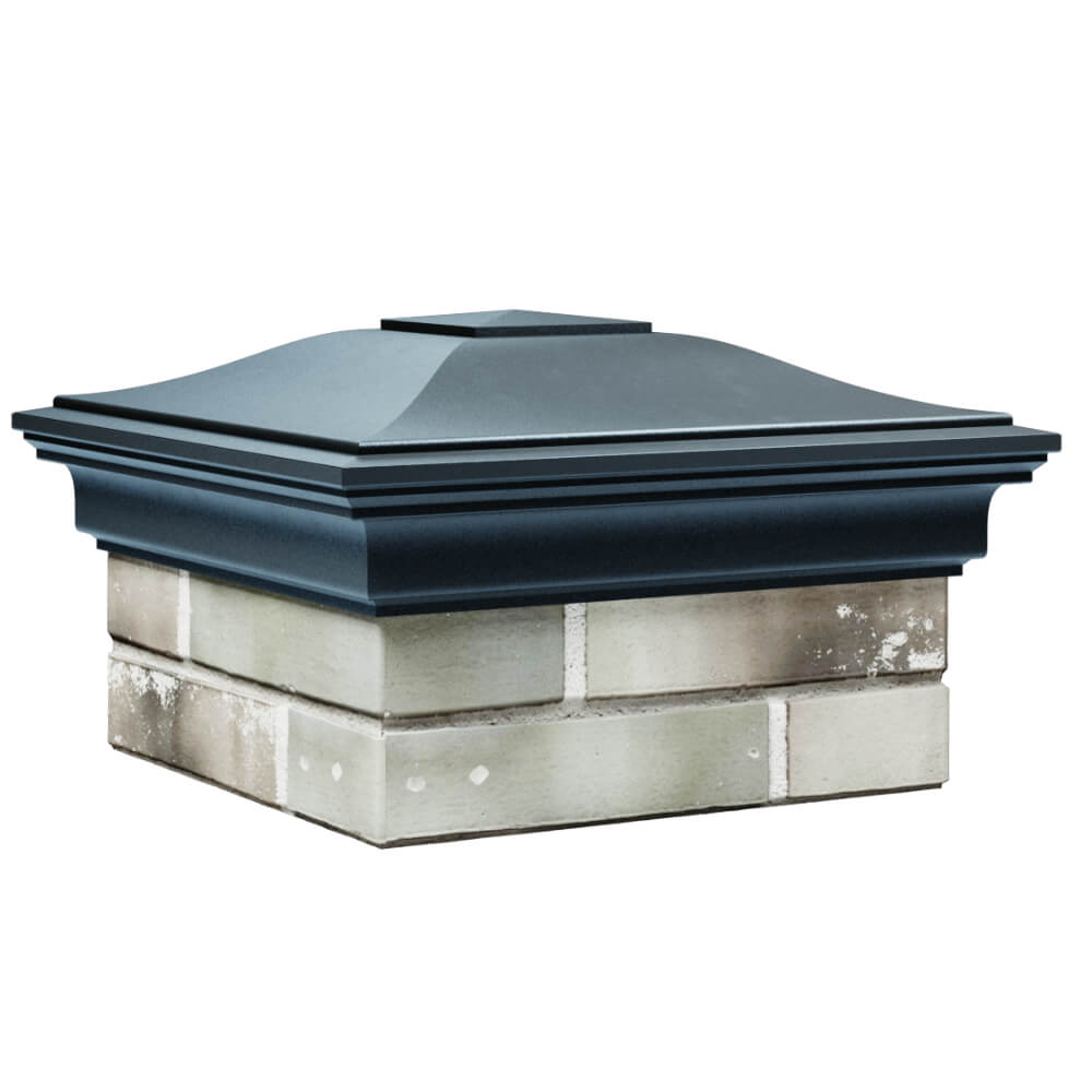 Колпак Zking Монблан Серый на столб 1.5х1.5 кирпича (385х385мм) в Якутске фото