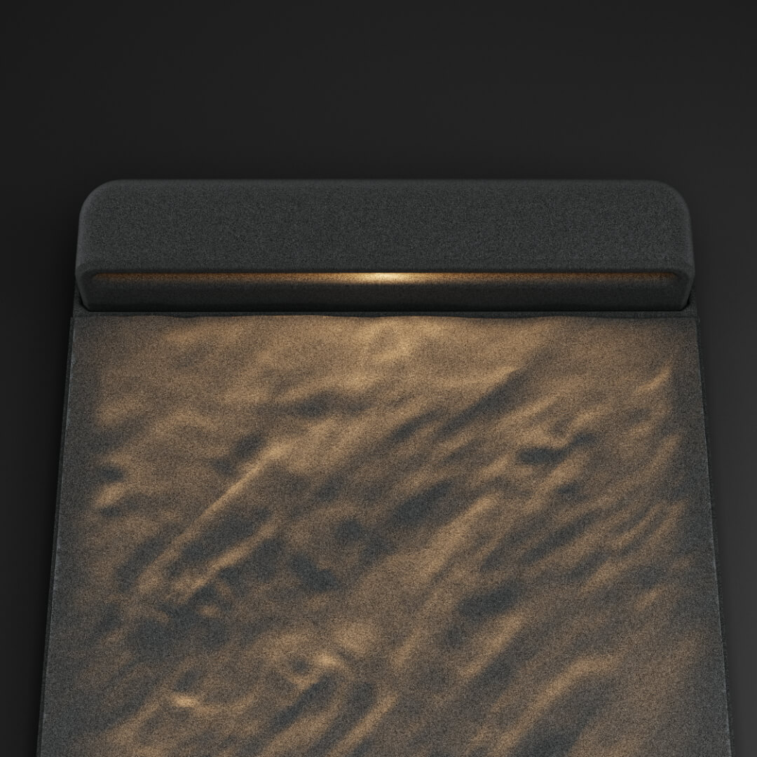 LED Светильник для шаговой плиты STONE Графитовый Серый 330х75х98мм в Якутске фото