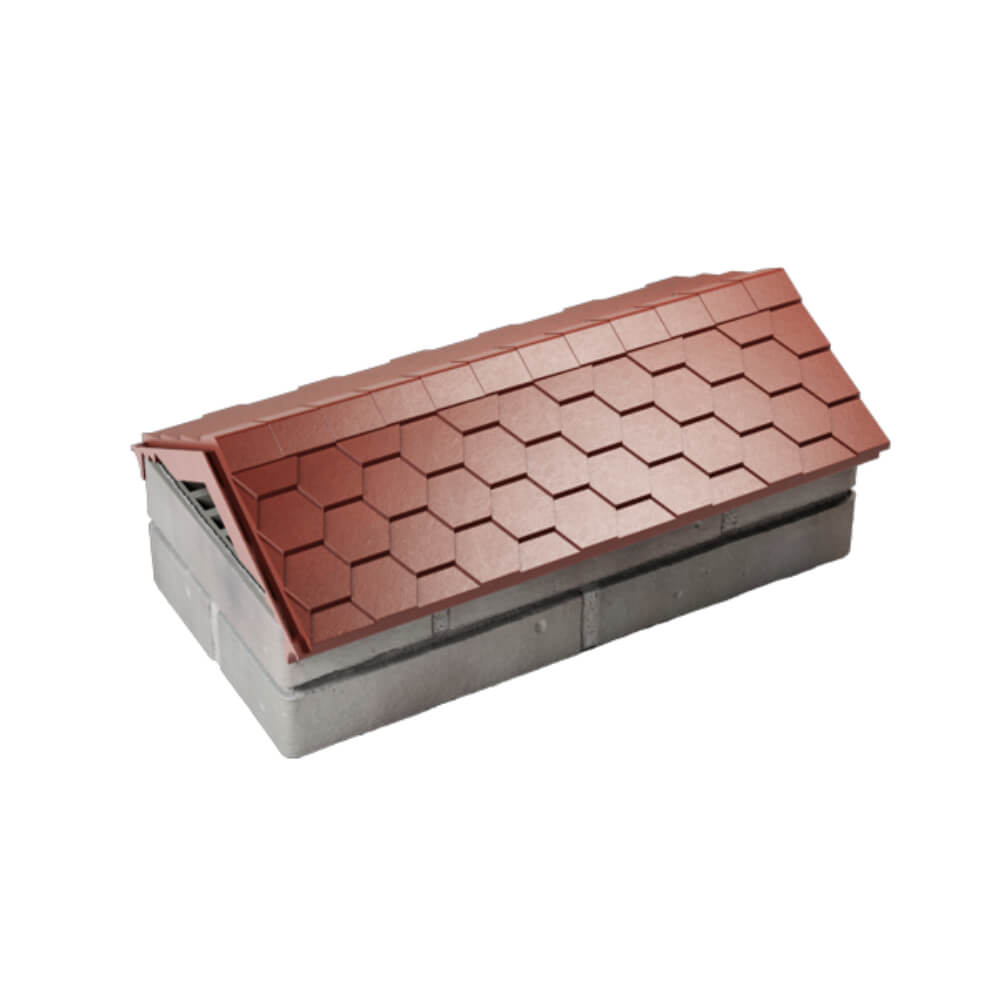 Парапет Zking Эверест Красный с посадкой на 1 кирпич (200/225/255мм) в Якутске фото