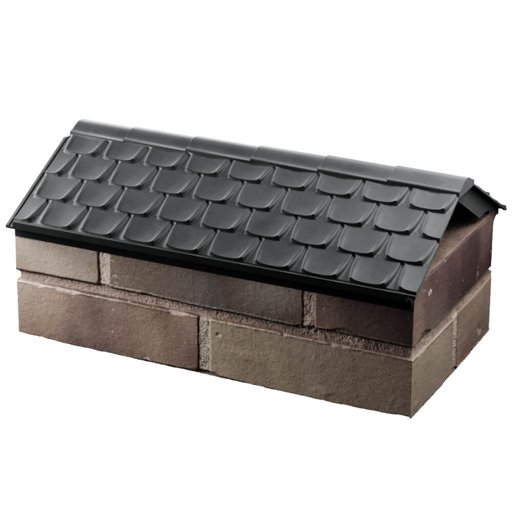 Парапет Zking Эльбрус Серый с посадкой на 1 кирпич (255мм) в Якутске фото