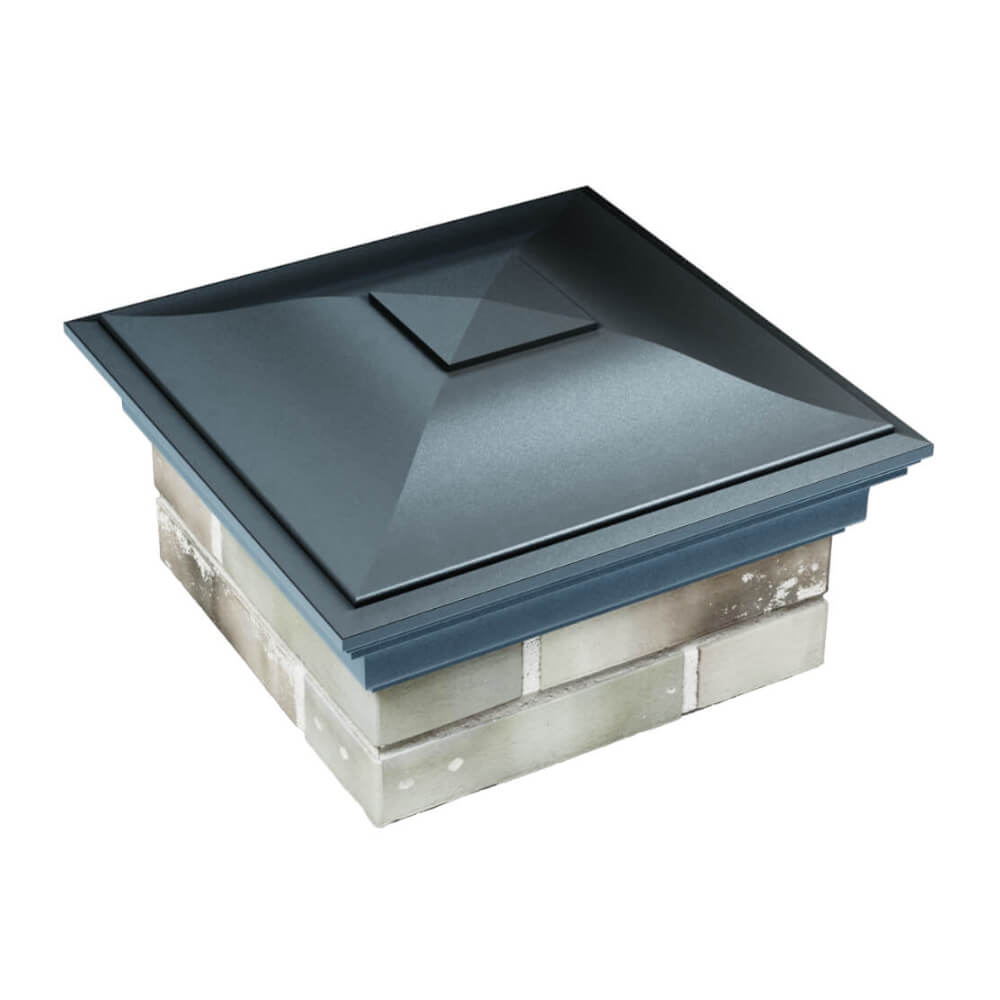 Колпак Zking Монблан Серый на столб 1.5х1.5 еврокирпича 0.7НФ (355х355мм) в Якутске фото