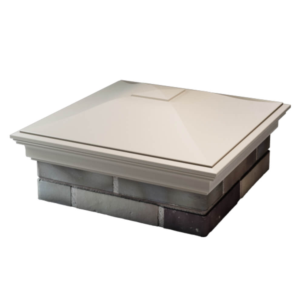 Колпак Zking Монблан Бежевый на столб 2х2 кирпича (515х515мм) в Якутске фото