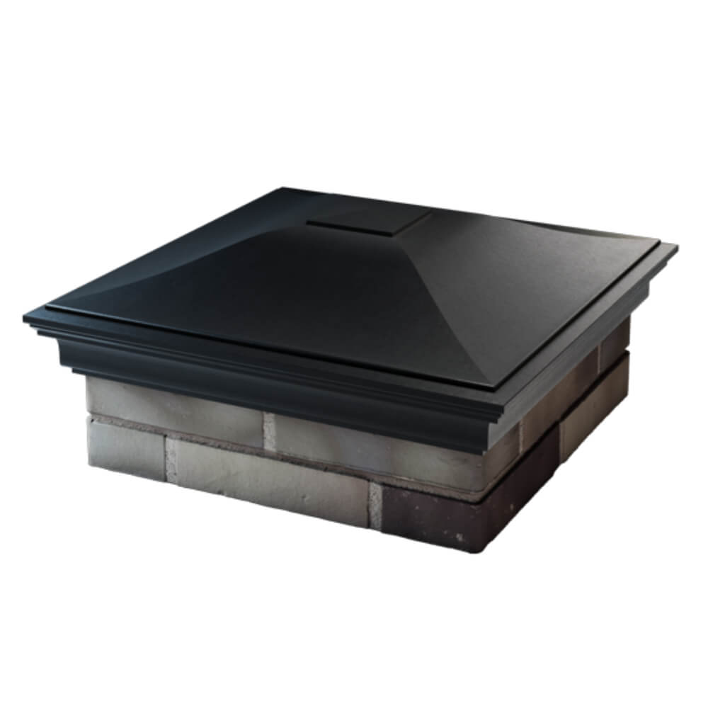 Колпак Zking Монблан Черный на столб 2х2 кирпича (515х515мм) в Якутске фото