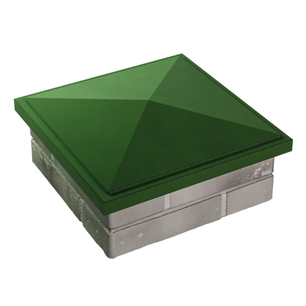 Колпак Zking БонаМоно Зеленый на столб 1.5х1.5 кирпича (385х385, 400х400мм) в Якутске фото