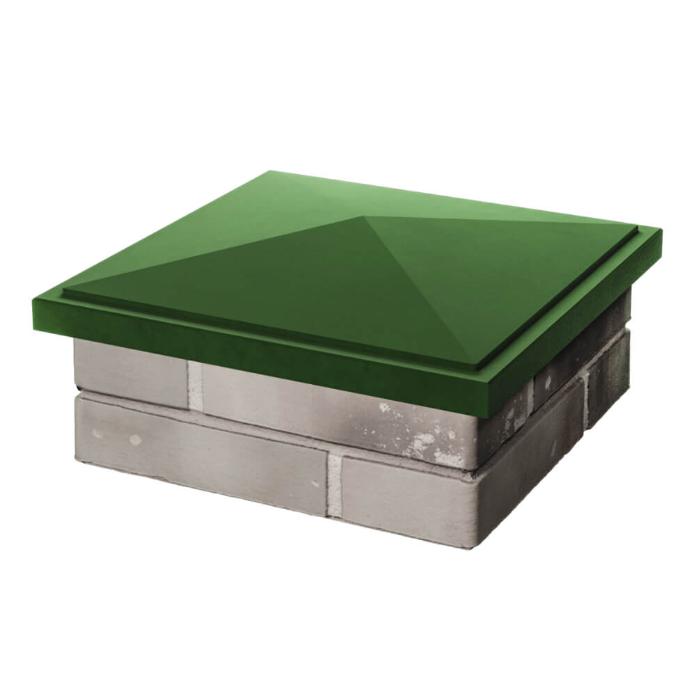 Колпак Zking БонаМоно Зеленый на столб 1.5х1.5 кирпича (385х385, 400х400мм) в Якутске фото