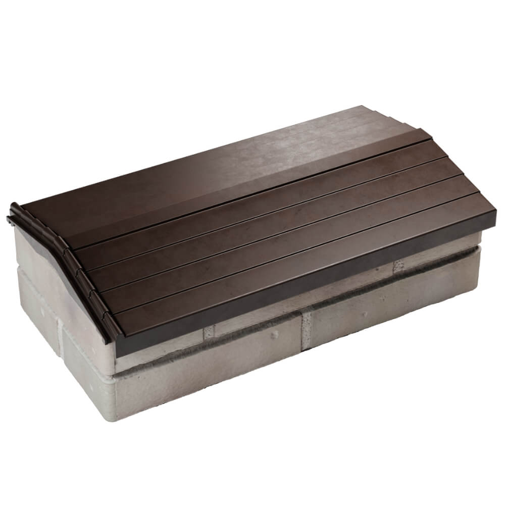 Парапет Zking Бона ХайТек Коричневый с посадкой на 1 кирпич (200/225/255мм) в Якутске фото