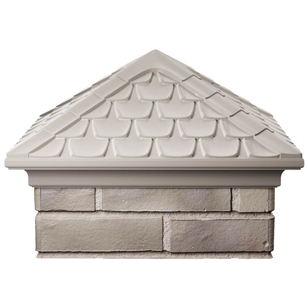 Колпак Zking Эльбрус Бежевый на столб 1.5х1.5 кирпича (385х385мм) Якутск фото