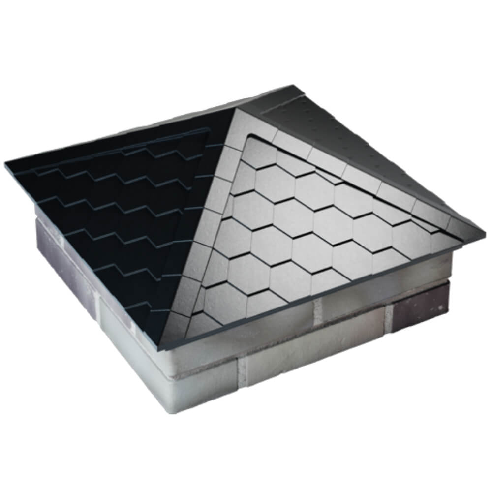 Колпак Zking Эверест Черный на столб 2х2 кирпича (535х535мм) Якутск фото