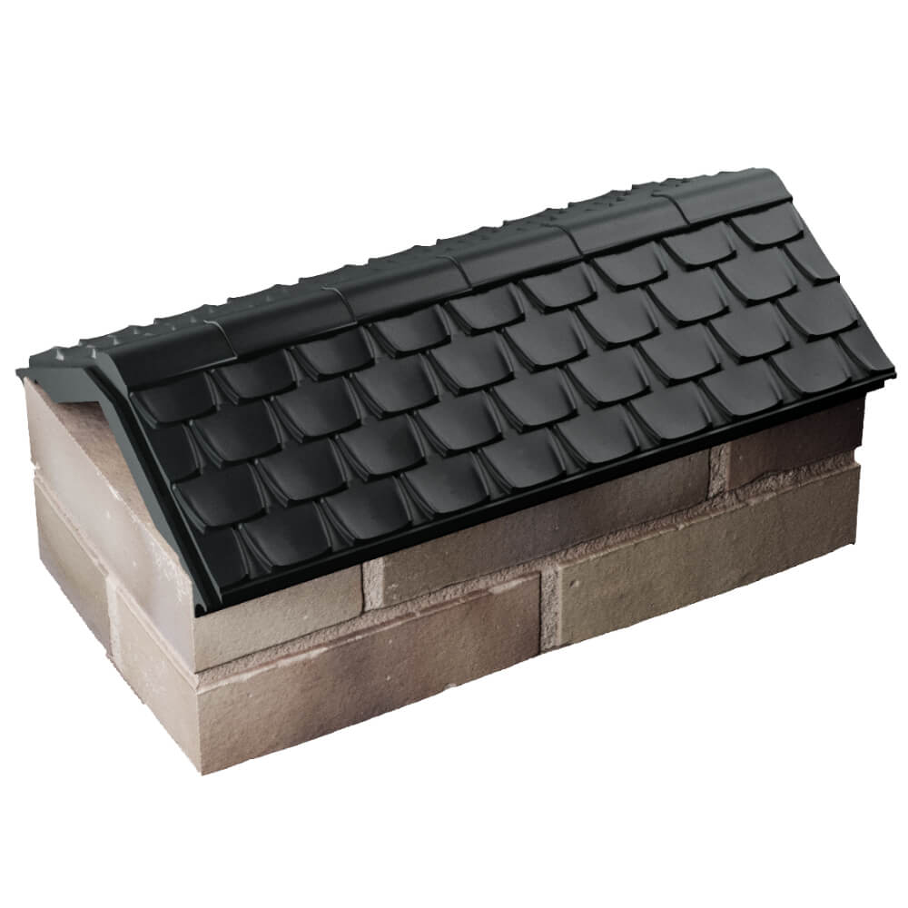 Парапет Zking Эльбрус Черный с посадкой на 1 кирпич (255мм) в Якутске фото