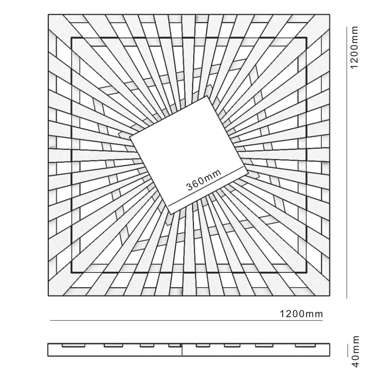 Приствольная решетка для дерева ZKING ATMOSPHERE 1.2х1.2м Черная в Якутске фото