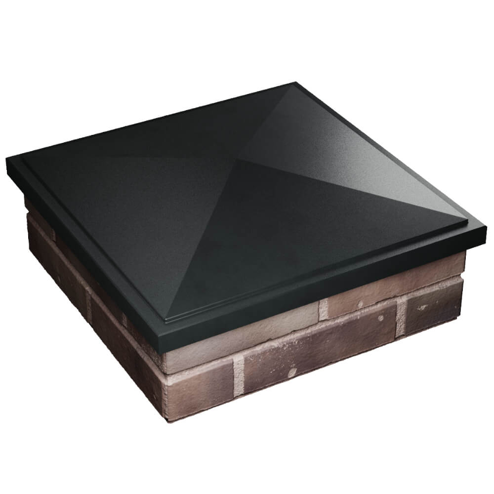 Колпак Zking БонаМоно Черный на столб 2х2 кирпича (515х515, 530х530мм) в Якутске фото