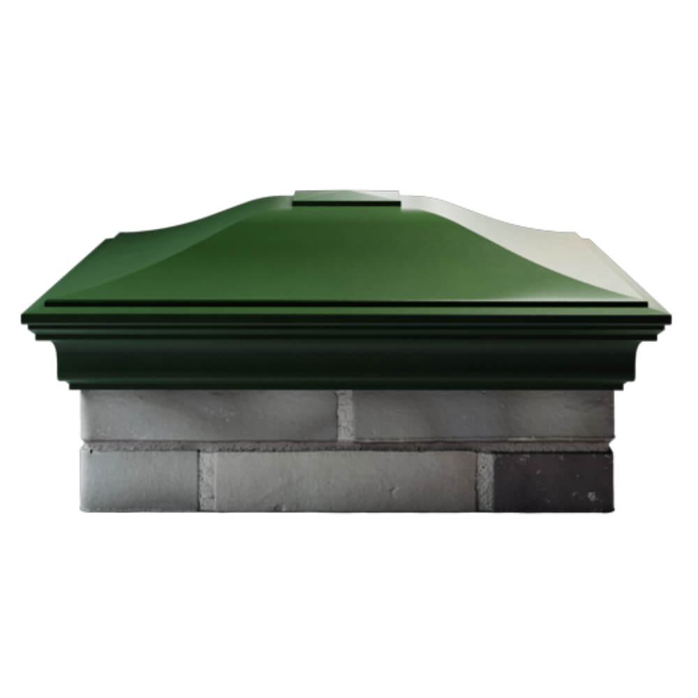 Колпак Zking Монблан Зеленый на столб 2х2 кирпича (515х515мм) в Якутске фото
