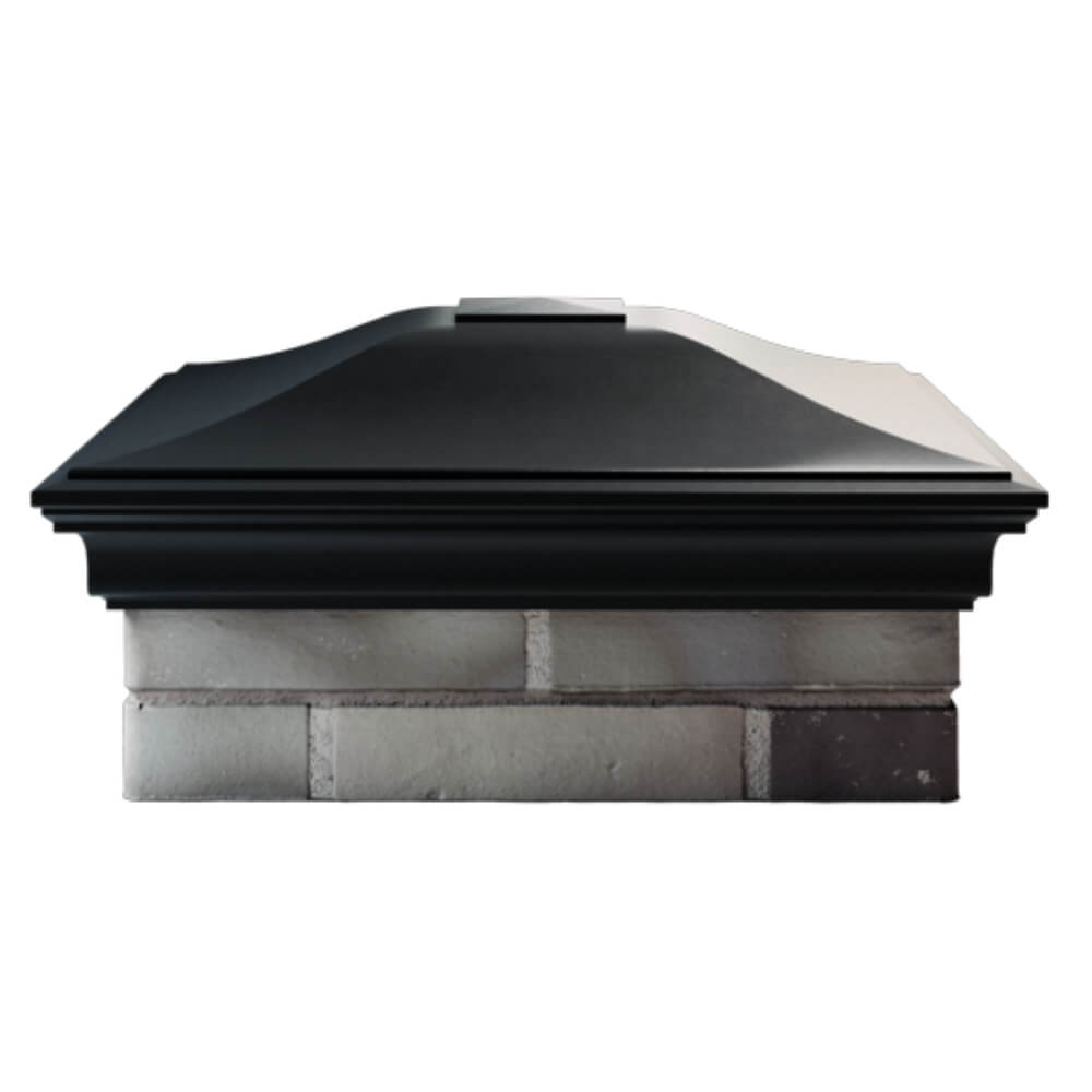 Колпак Zking Монблан Черный на столб 2х2 кирпича (515х515мм) в Якутске фото
