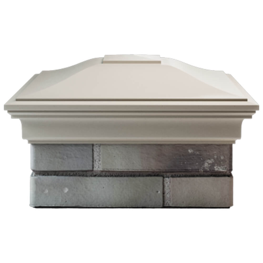 Колпак Zking Монблан Бежевый на столб 1.5х1.5 кирпича (385х385мм) Якутск фото