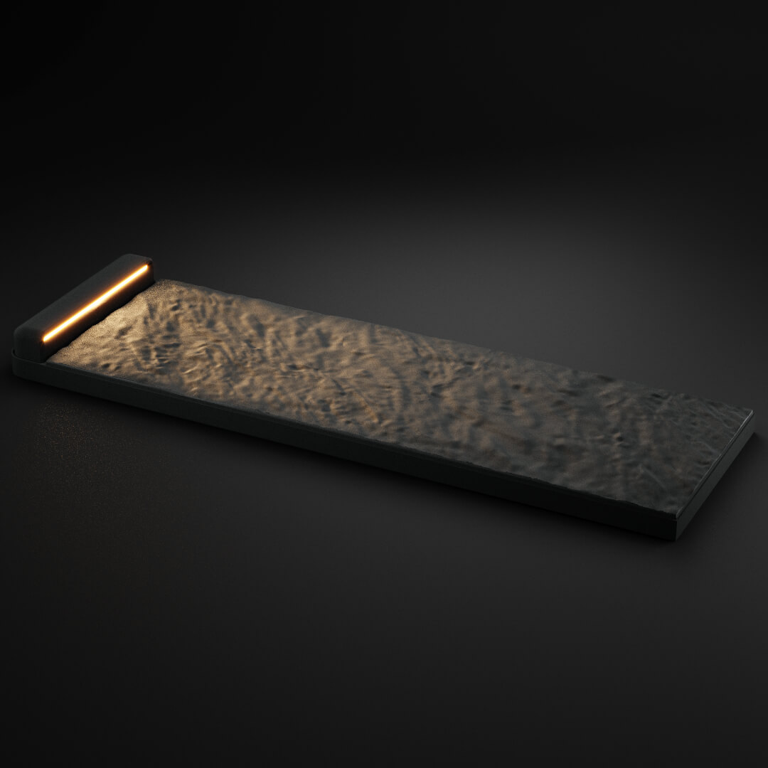 LED Светильник для шаговой плиты STONE Графитовый Серый 330х75х98мм в Якутске фото