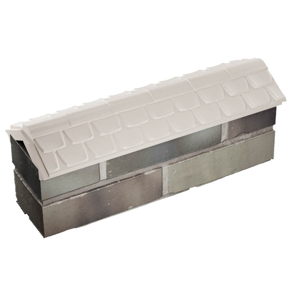 Парапет Zking Эльбрус Бежевый с посадкой на 0.5 кирпича (130мм) в Якутске фото