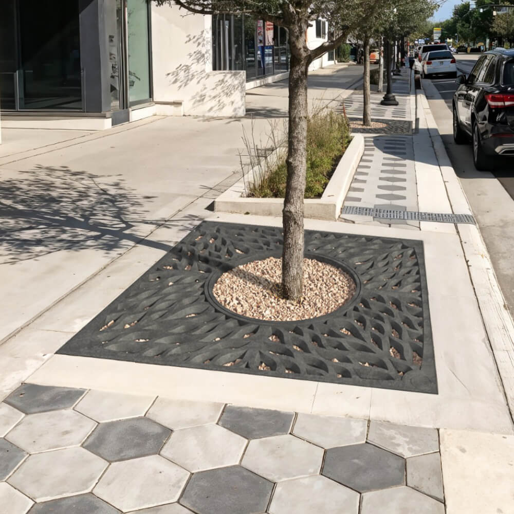 Приствольная решетка для дерева ZKING CRUST 2х2м Черная в Якутске фото