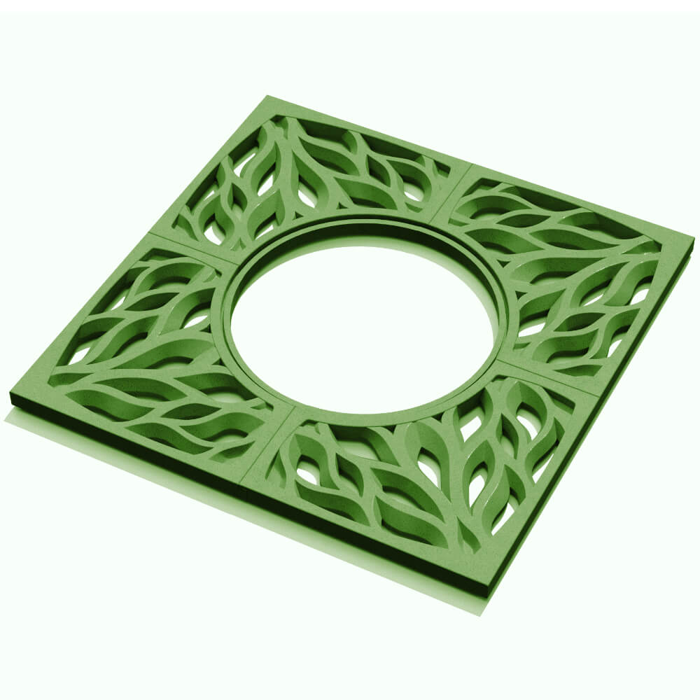 Приствольная решетка для дерева ZKING CRUST 1.2х1.2м Зеленая в Якутске фото