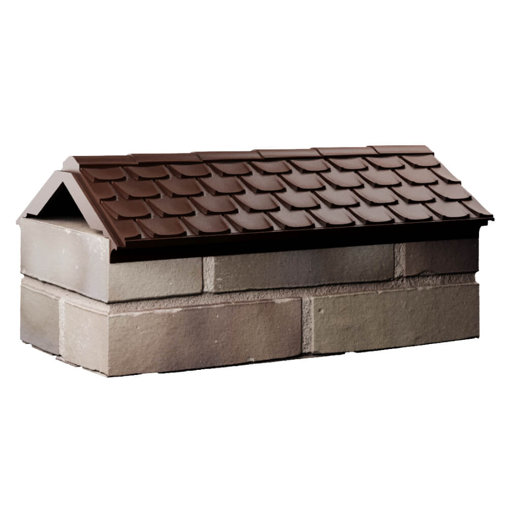 Парапет Zking Эльбрус Коричневый с посадкой на 1 кирпич (255мм) Якутск фото