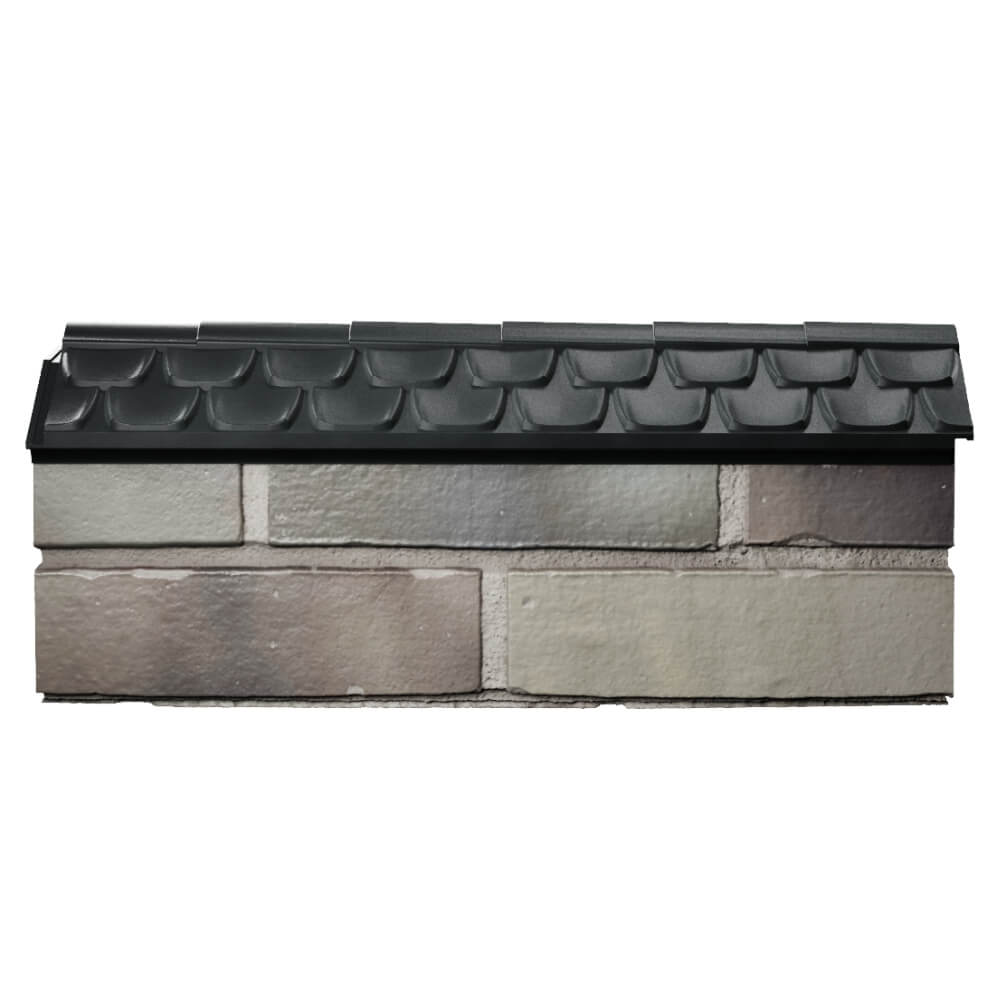 Парапет Zking Эльбрус Черный с посадкой на 0.5 кирпича (130мм) в Якутске фото