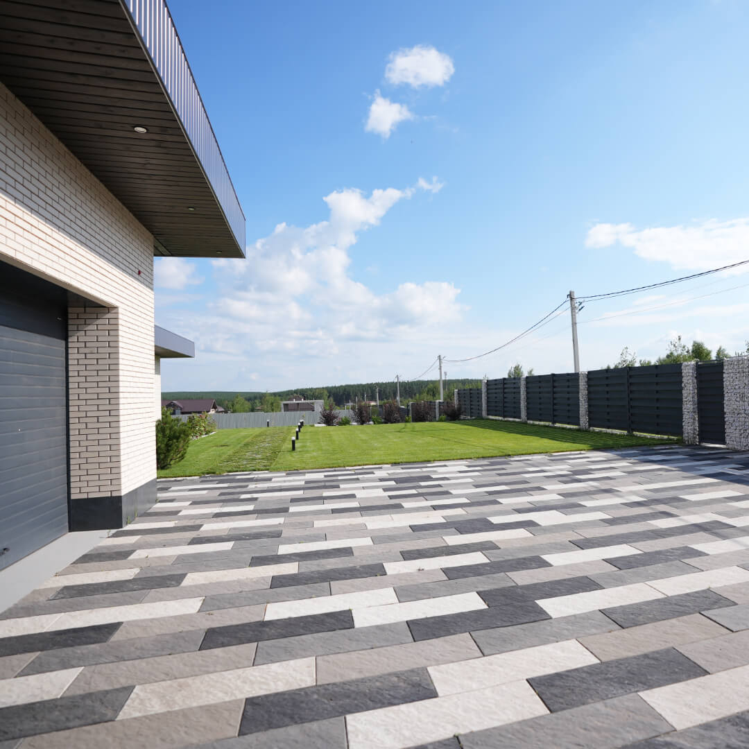 Шаговая плита STONE Светлая Галька 990х330х55мм в Якутске фото